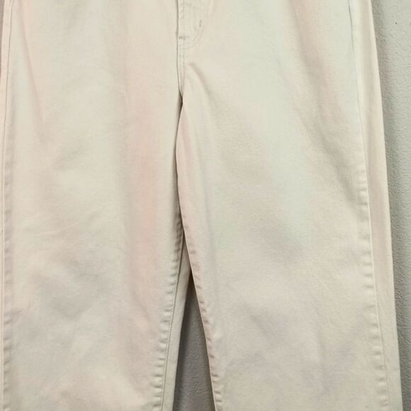 Gianni Bini Cream Straight Wide Leg High Waist Jeans Sz 13 (NWOT) - Picture 3 of 10